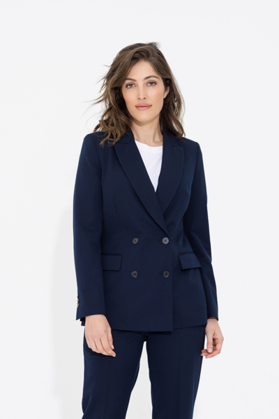 Suitss me - Daily double blazer / navy / sky captain/ donker blauw